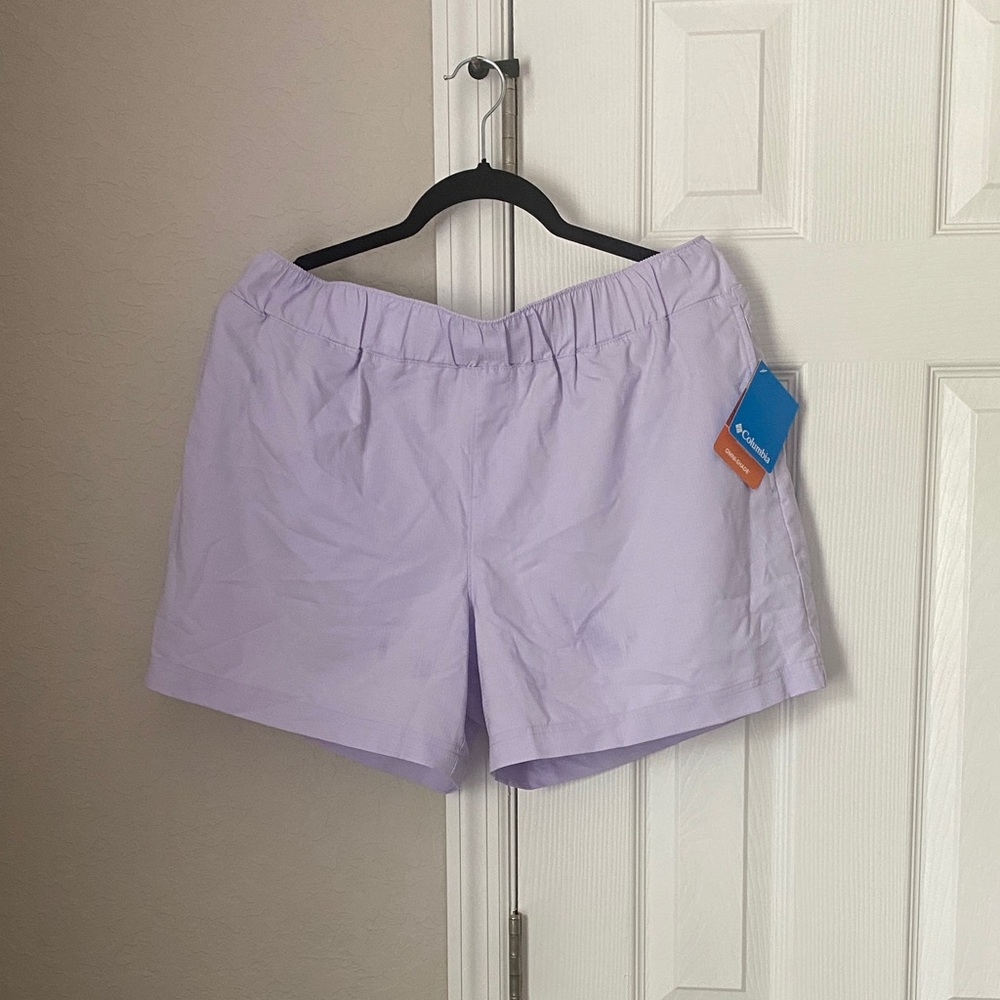 Columbia Light Purple Women's Athletic Shorts